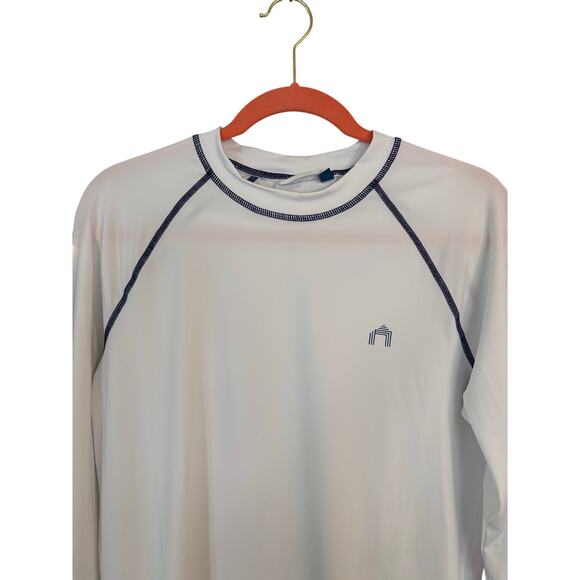 Cabana Life White Long Sleeve Swim Sun Shirt S Beachy Boating Sailing Unisex - Picture 2 of 11